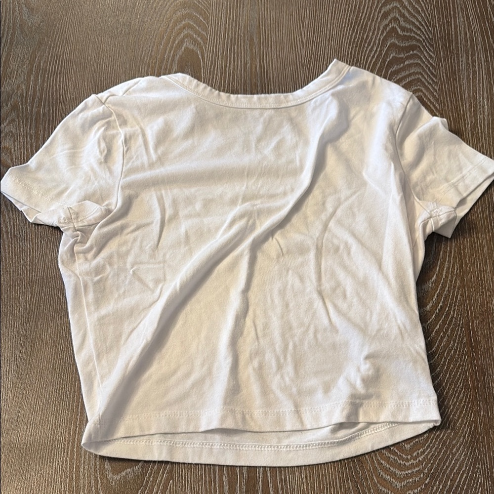 Wild Fable White Boxy Crop T-Shirt